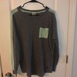 Pink Victoria Secret crewneck shirt. Size Small